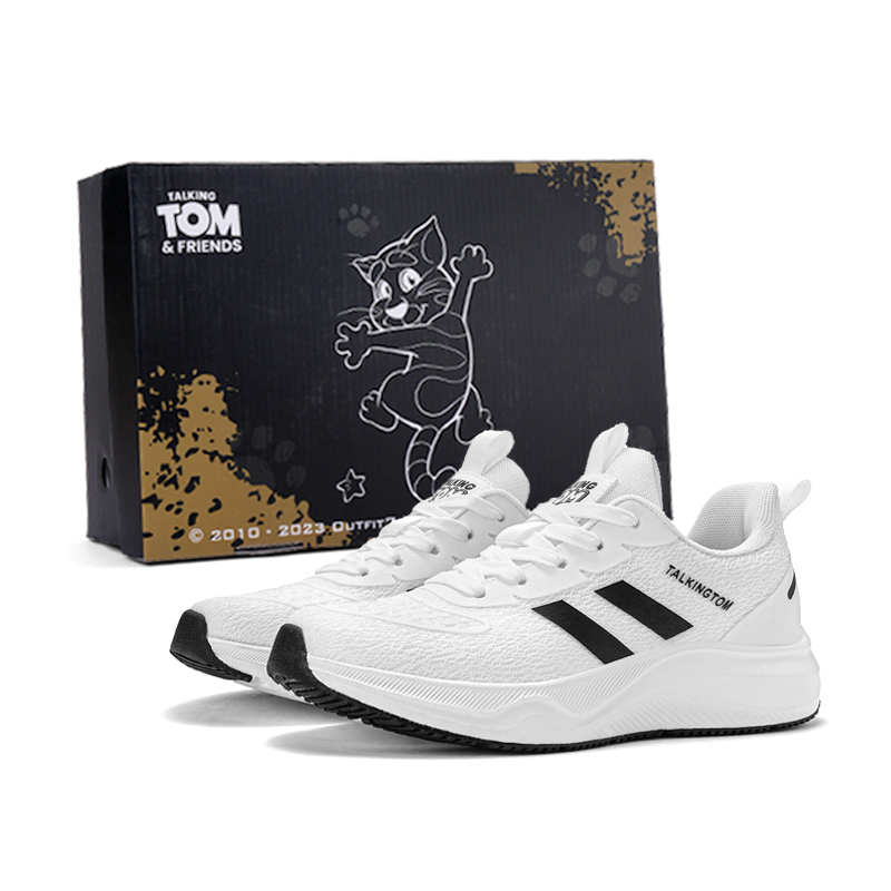 

TALKING TOM Низкие беговые кроссовки унисекс белые, цвет White