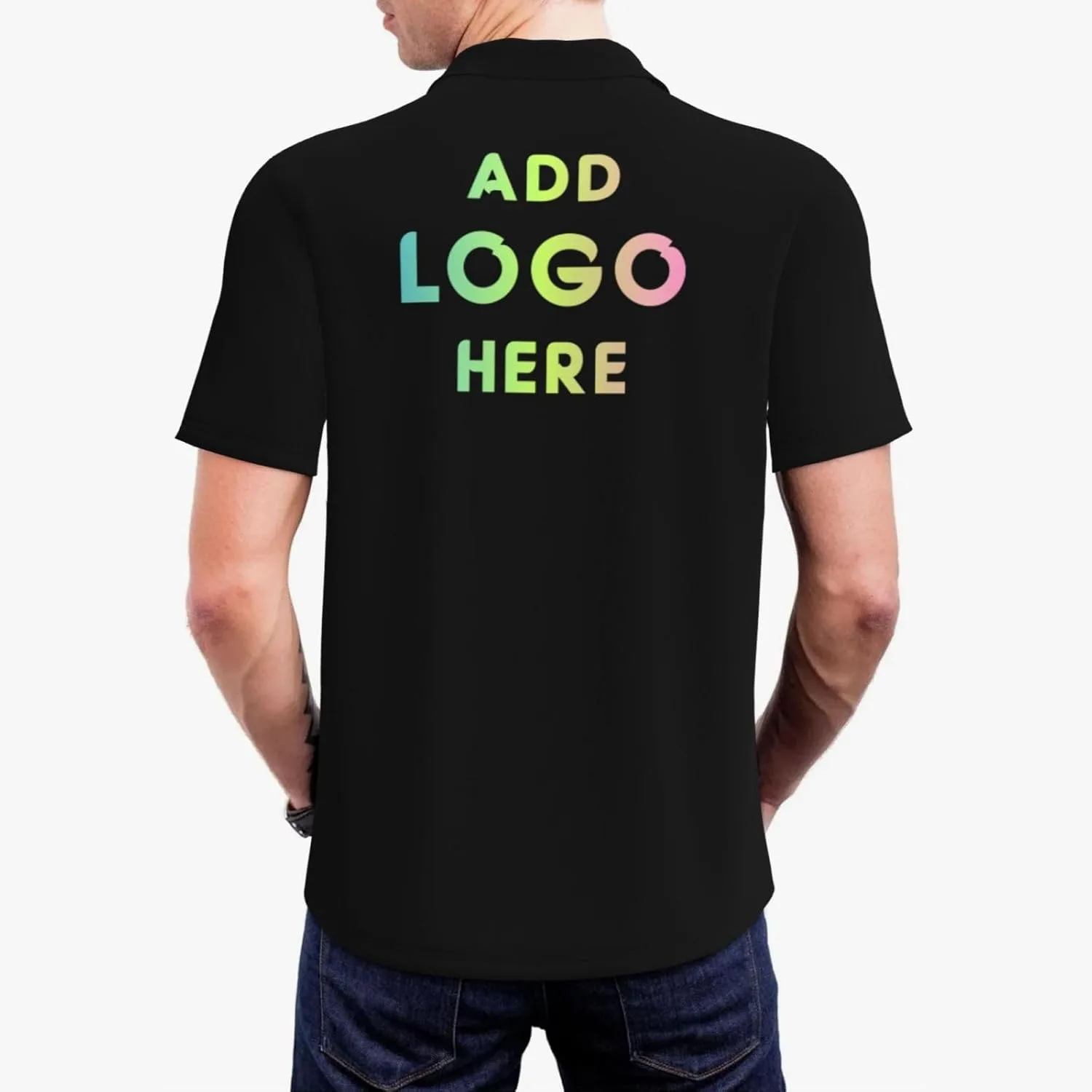 Мужская поло с коротким рукавом Custom Personalized Funny Golf Shirts for Men — фото 3