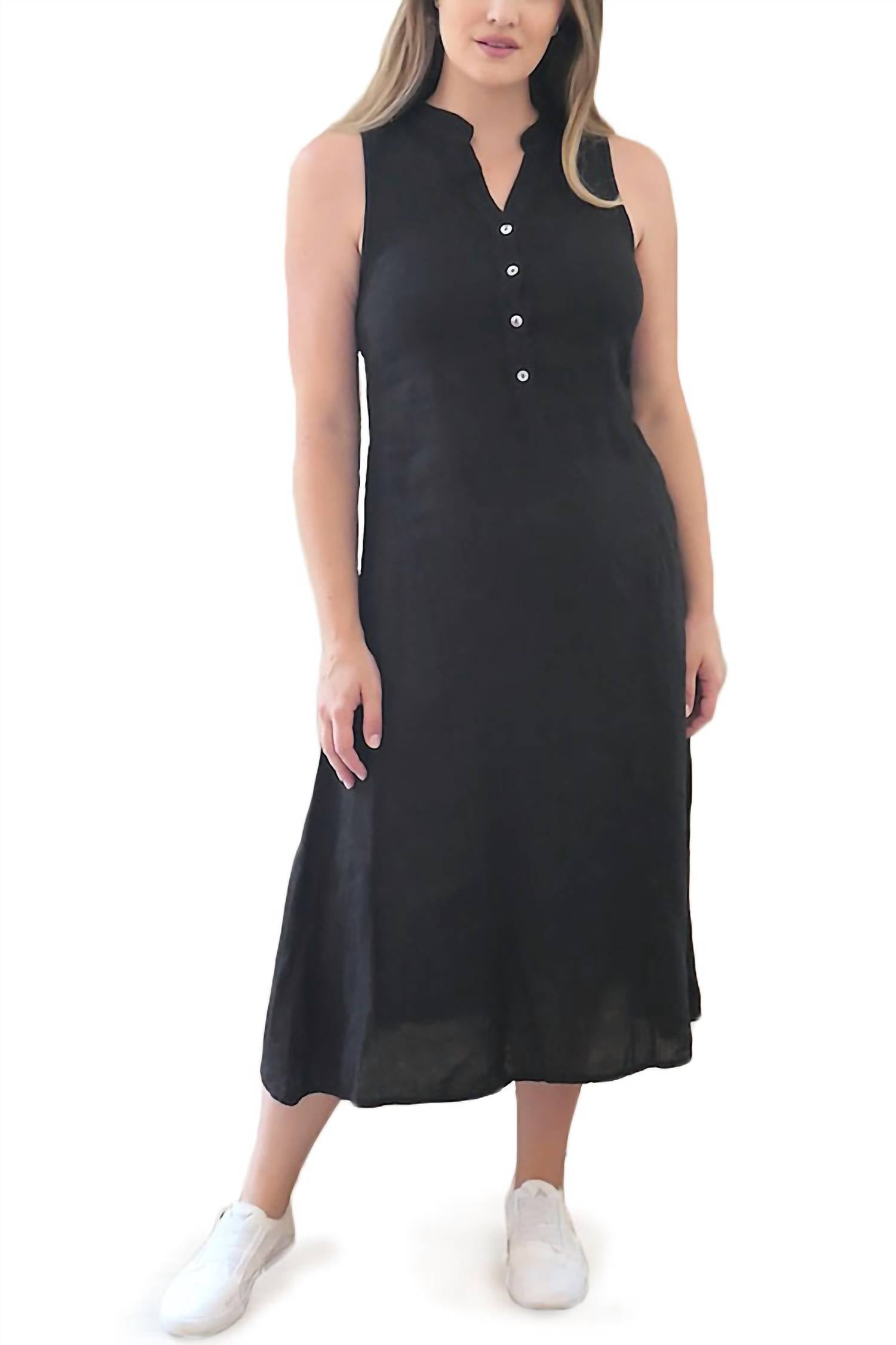 

Черное платье миди Misty INIZIO