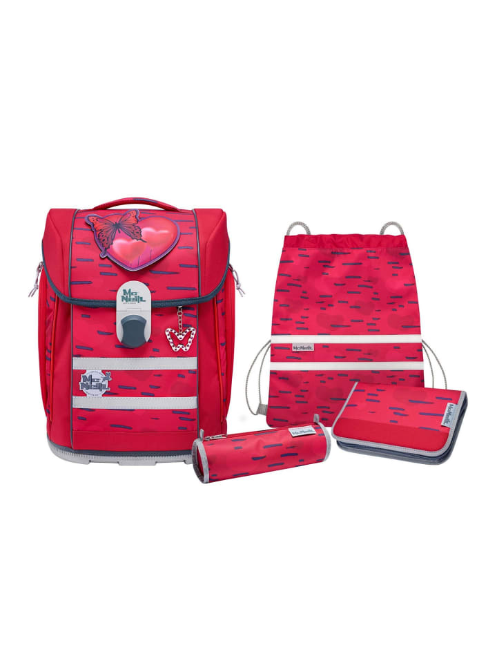 

McNeill Набор школьных рюкзаков McLight 2, 6 предметов, MOOD, красный