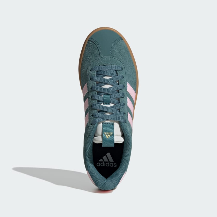 Женские кроссовки Adidas VL Court 3.0, черный/белый/металлик — фото 2