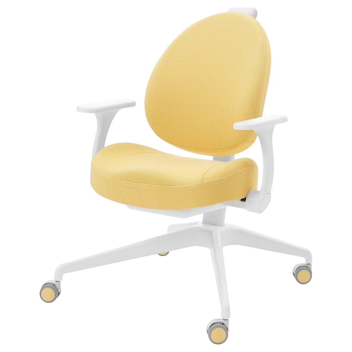 Детский стол+стул с подлокотниками BERGLÄRKA/GUNRIK IKEA, 120x70 см, цвет solid birch/yellow — фото 3
