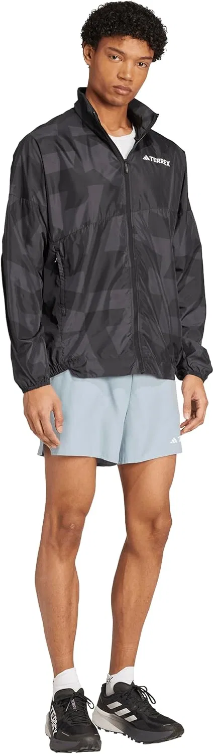 Мужская ветровка adidas Terrex Multi Printed Trail Running Wind Jacket — фото 3