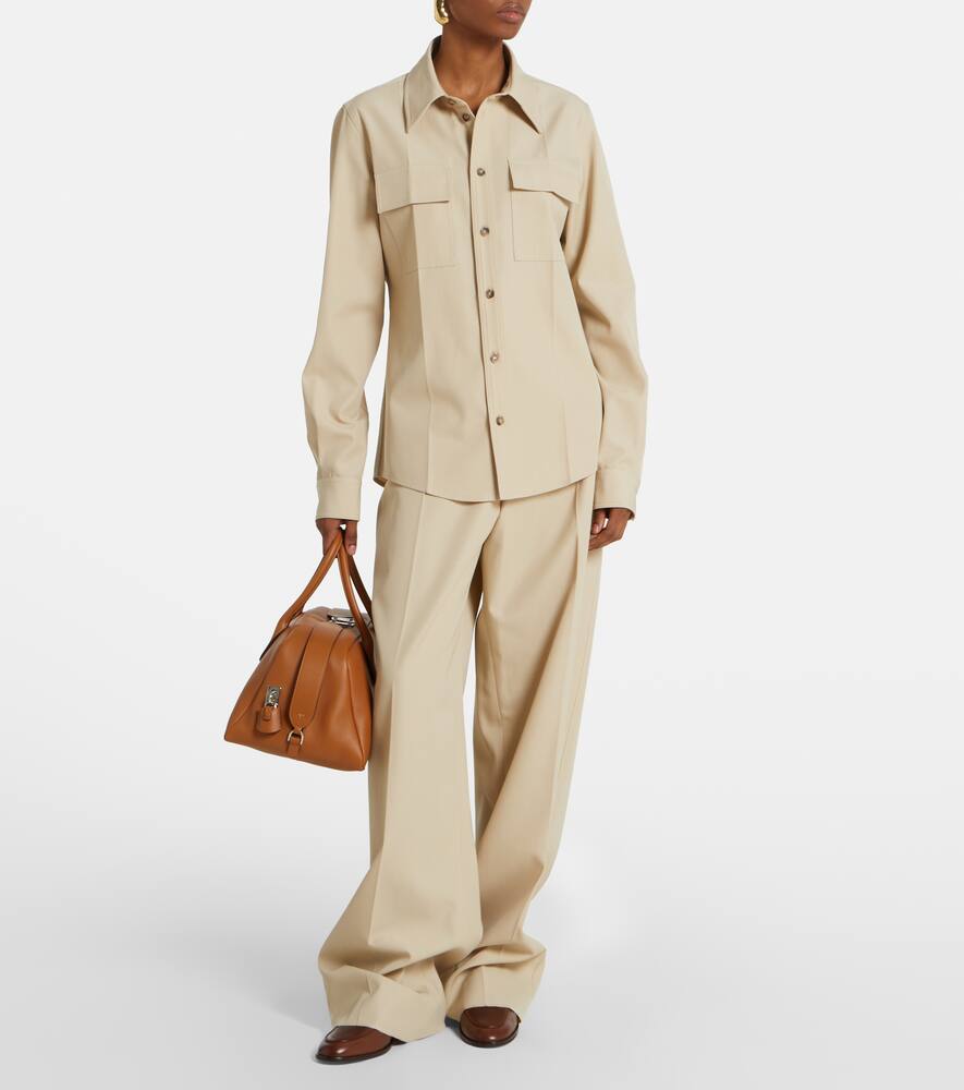 Широкие брюки из шерсти и хлопка Tod's, Wtq C203 — фото 2
