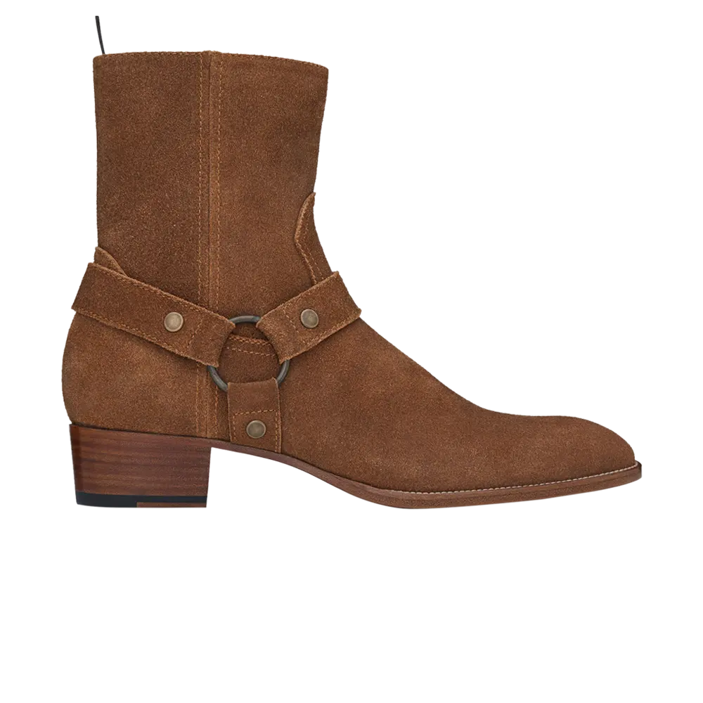 Saint Laurent Wyatt Harness Ботинки, коричневый