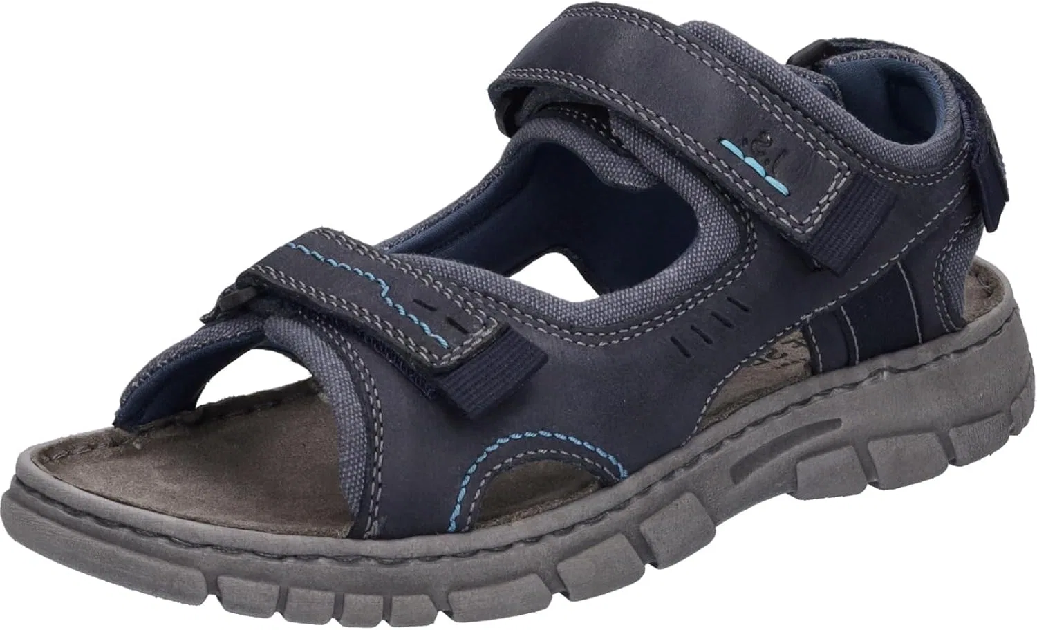 Классические мужские сандалии Josef Seibel Brendan 04, ширина G (стандартная), Ocean Combi