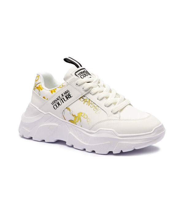 

Кроссовки кожаные Versace Jeans Couture Speedtrack, белый