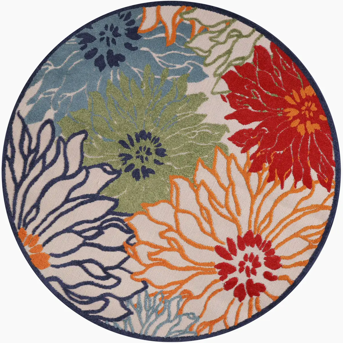 

Ковер Sanat "Floral 2", круглый, подходит для внутреннего и наружного использования Ø 150 см, цвет bunt