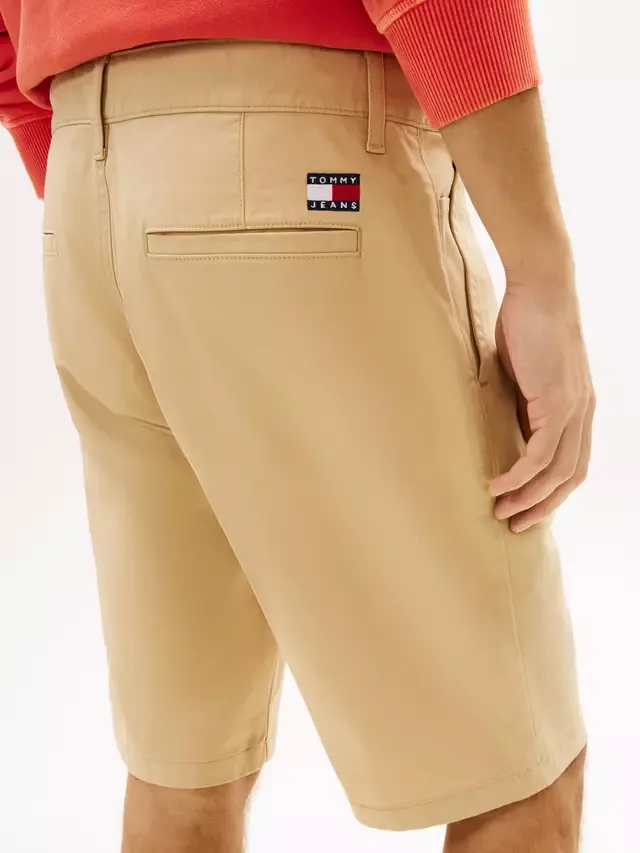 Шорты-чиносы из саржи Scanton Tommy Hilfiger, Beige — фото 4
