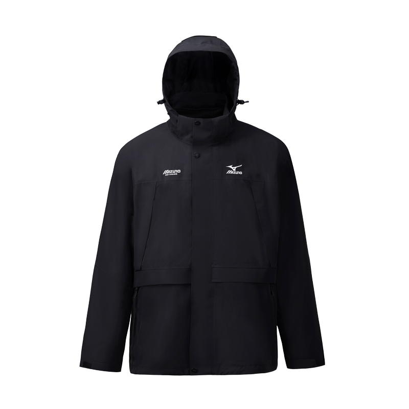 

Унисекс ветровка для пеших походов Mizuno, водонепроницаемая и ветрозащитная, цвета Rock Green/Navy Blue/Ecru