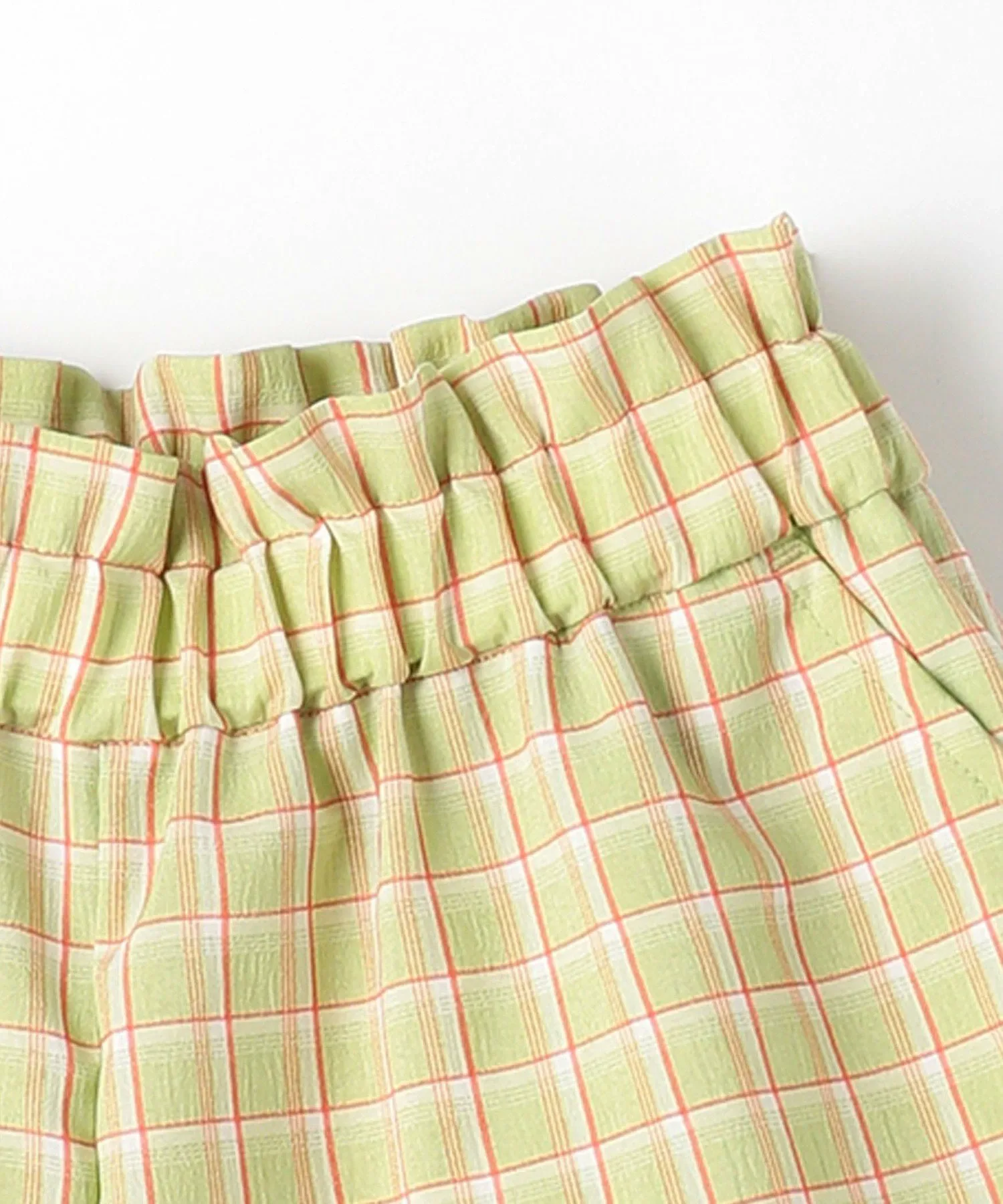 Брюки Клетчатые кюлоты / Детские 140-160 см United Arrows Green Label Relaxing, LIME — фото 3