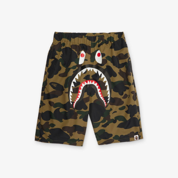 

Камуфляжные плавки с акулами 10-13 лет A Bathing Ape, зеленый