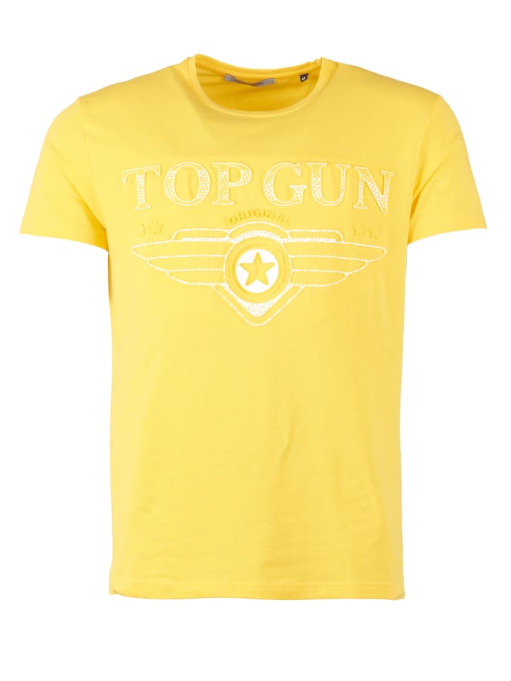

TOP GUN Футболка с блестками TG20193018 желтого цвета, Желтый, TOP GUN Футболка с блестками TG20193018 желтого цвета