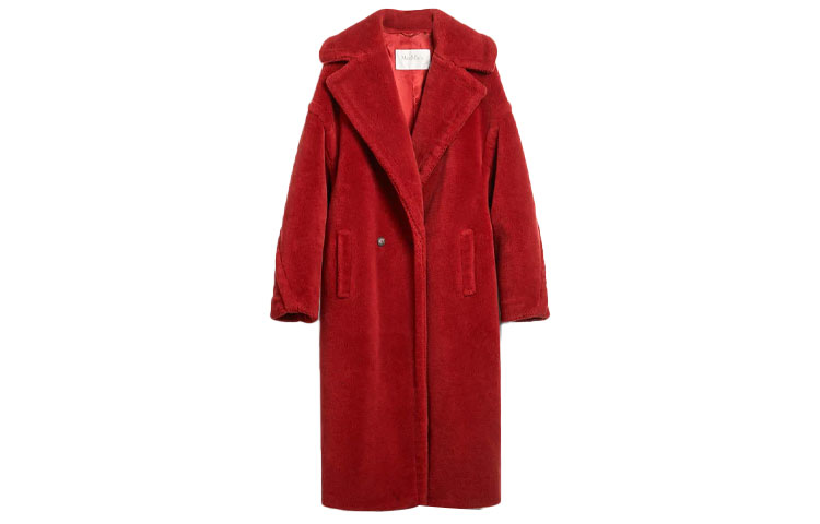 

MaxMara Пальто серии Teddy, женское, красные
