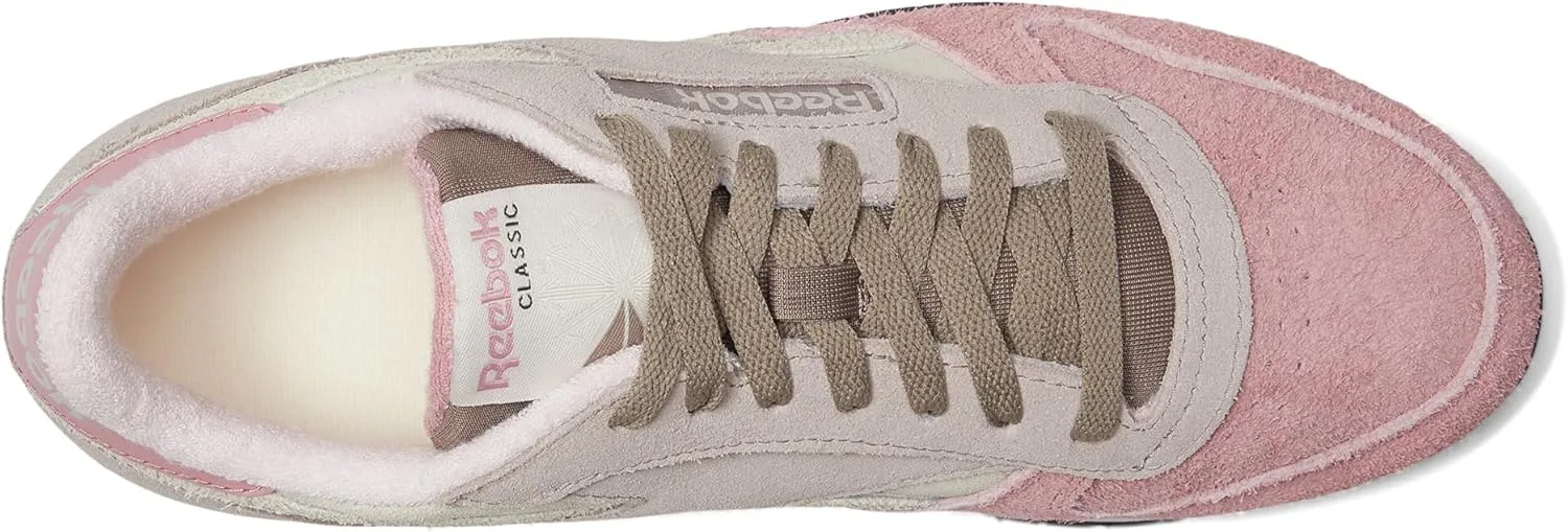 Кроссовки Reebok Unisex Adult Classic Leather V1, розовый/серый/песочный — фото 2