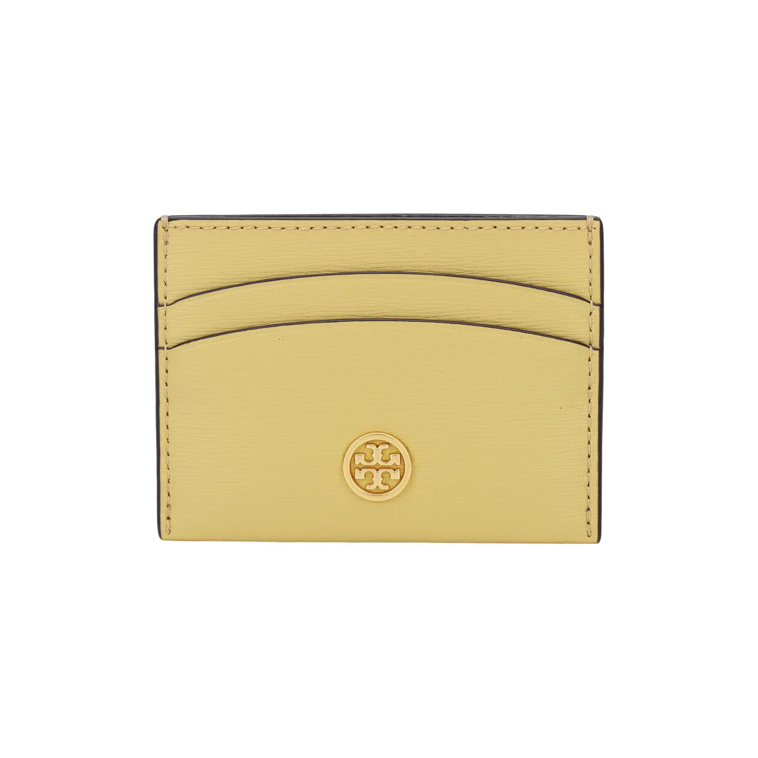 

Кожаный кардхолдер Robinson для женщин желтый TORY BURCH