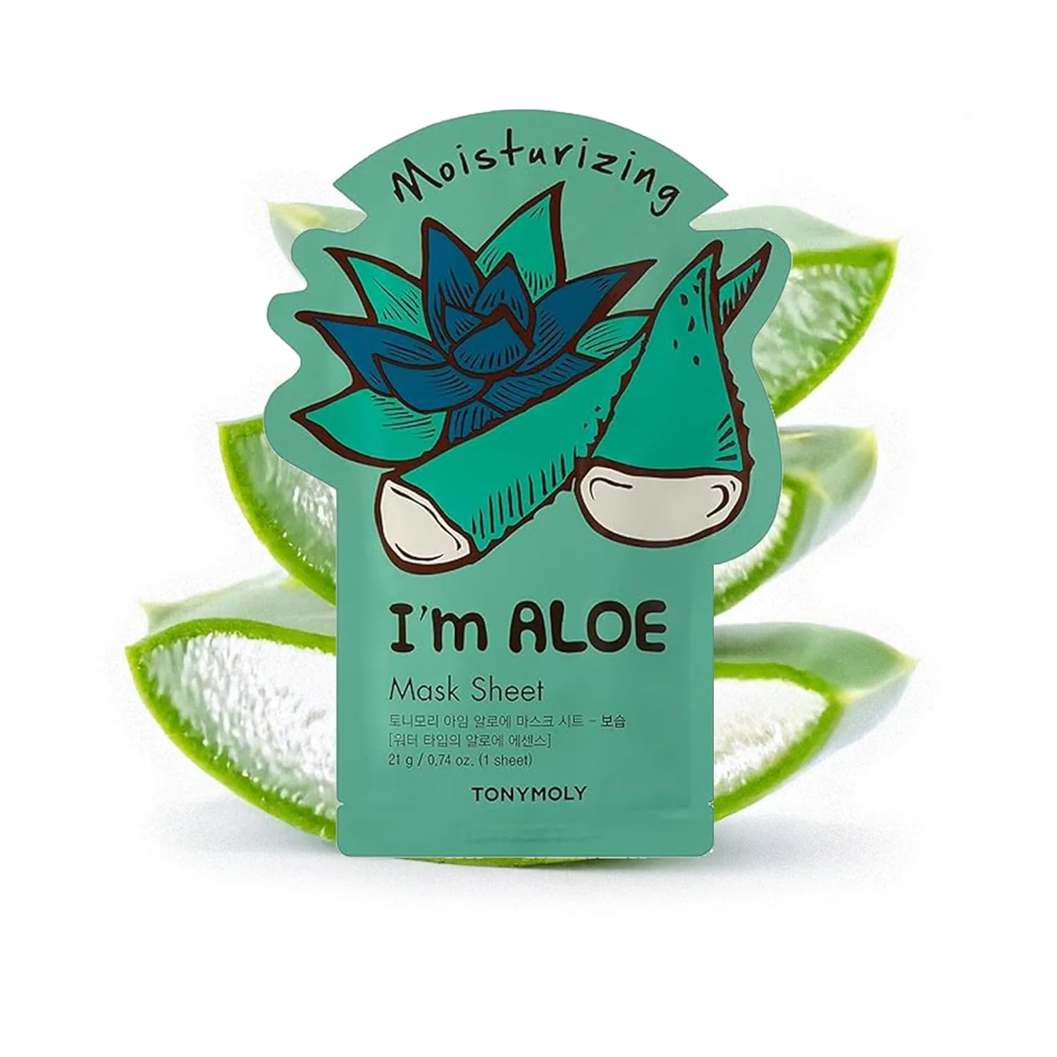 Набор TONYMOLY — I’m Real Sheet Mask Set - набор разнообразных корейских тканевых масок для увлажнения, успокоения и питания кожи 1 штука (1 шт.)
