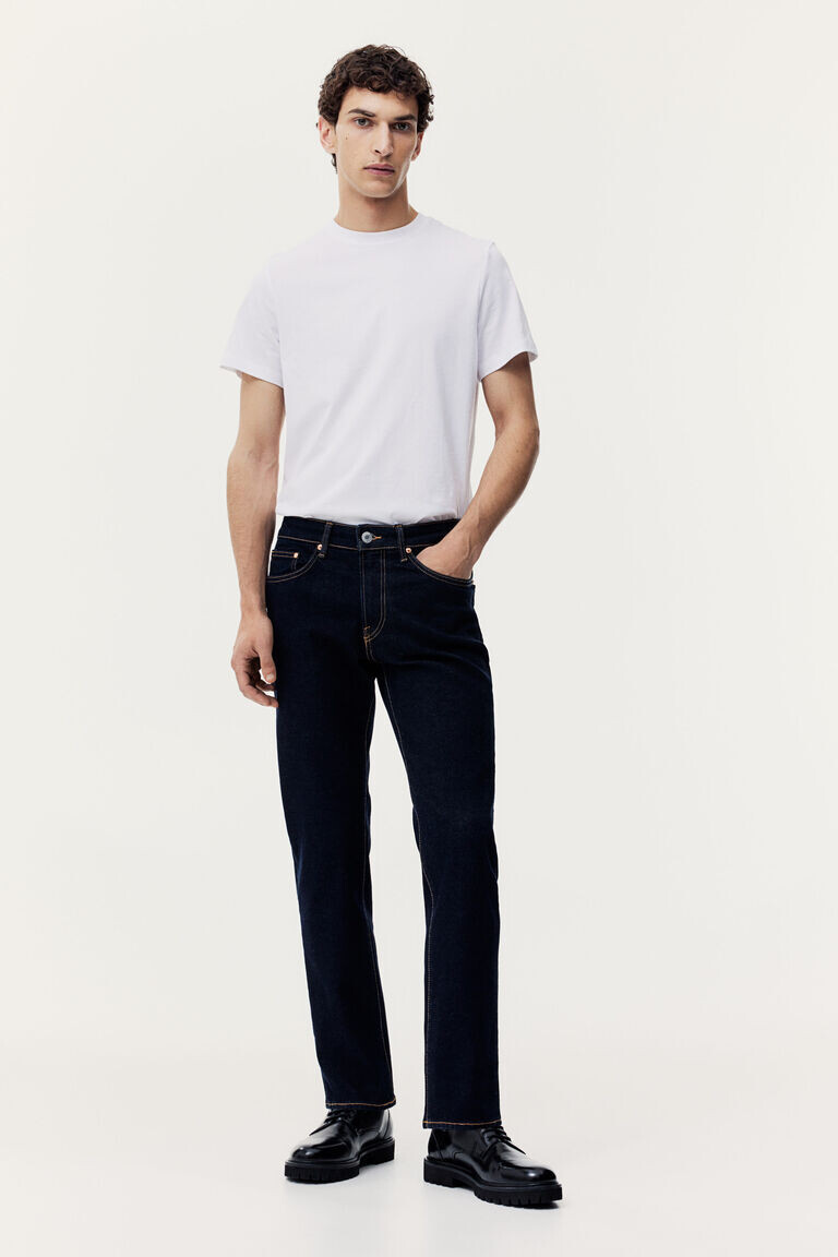 

Прямые джинсы стандартного кроя H&M, синий