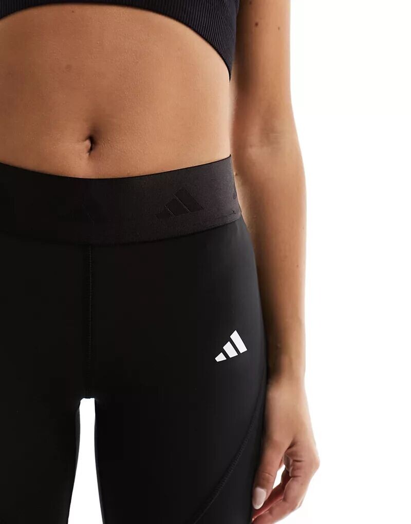 Черные леггинсы adidas Training Hyperglam adidas performance — фото 4