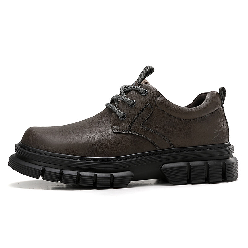 

Туфли мужские Men"s Casual Men Low-Top Kangaroo Head, коричневый