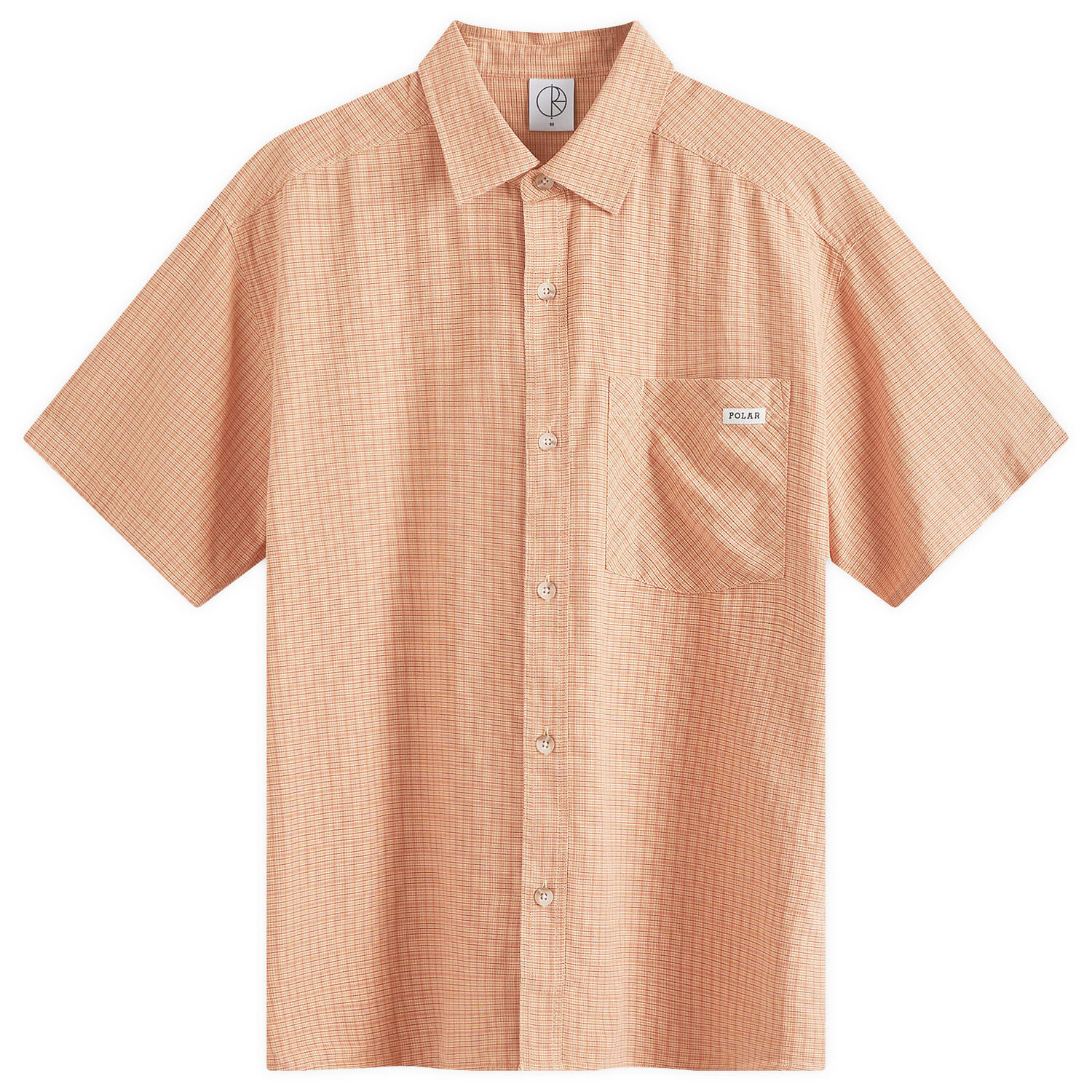 

Рубашка с коротким рукавом Polar Skate Co. Mitchell Short Sleeve Check Shirt, цвет Rust