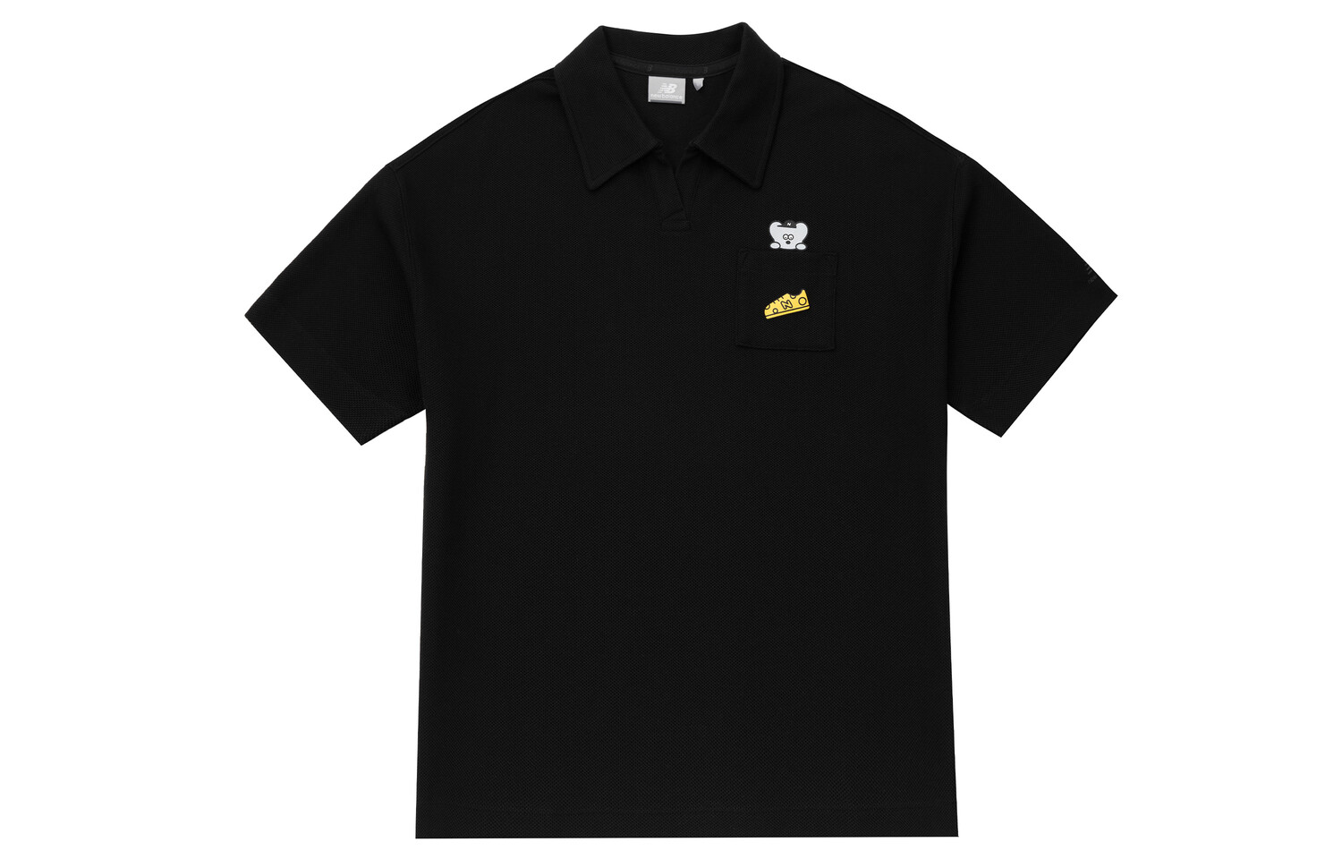 

Рубашка поло унисекс New Balance, цвет Black