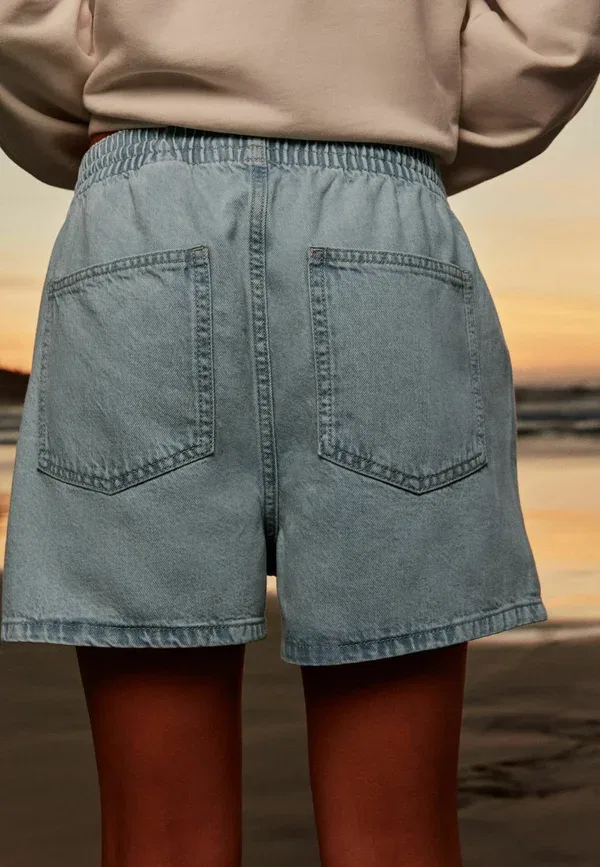 Шорты Regular fit pull on, Next, джинсовые, голубой деним