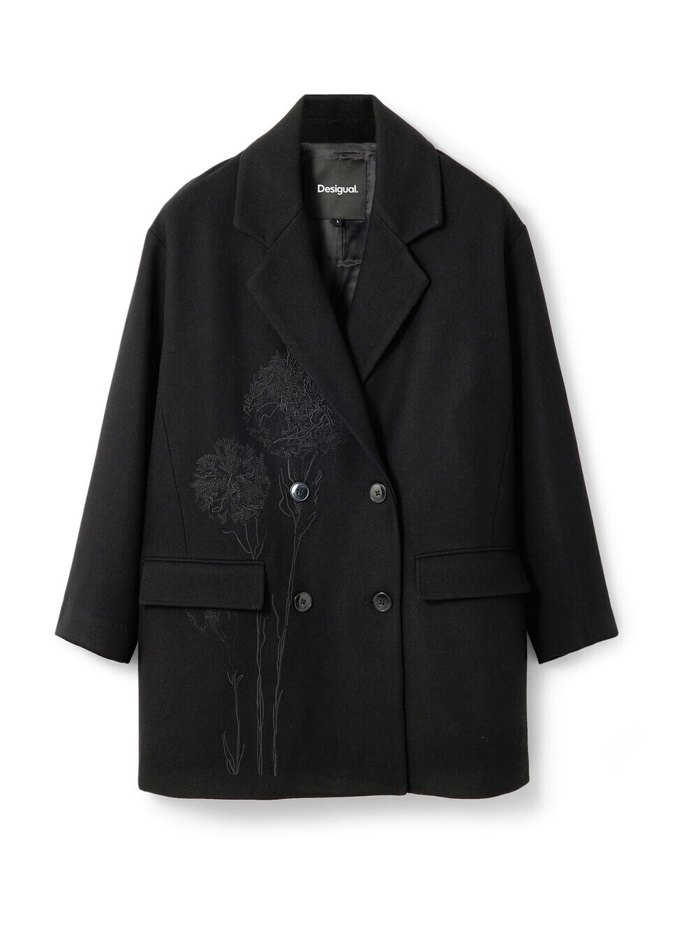 

Межсезонное пальто Desigual, черный