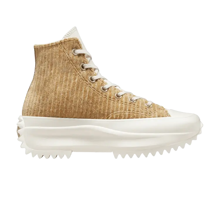 

Кроссовки Converse Run Star Hike Platform High Striped Knit - Nomad Khaki, желто-коричневый