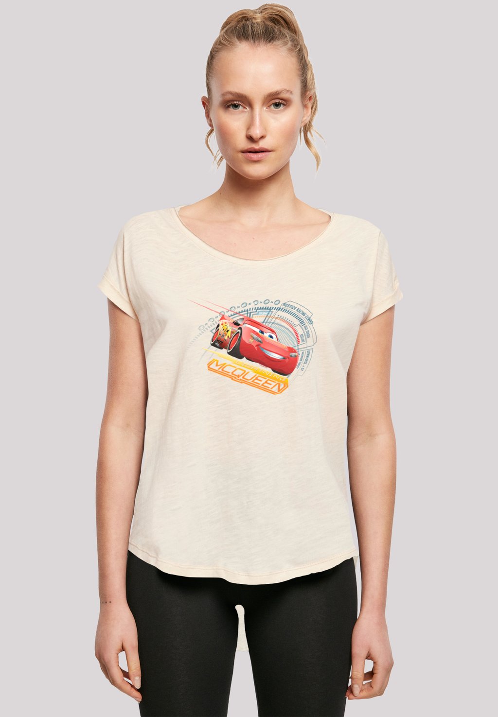 

Футболка с принтом CARS LIGHTNING MCQUEEN F4NT4STIC, песочный