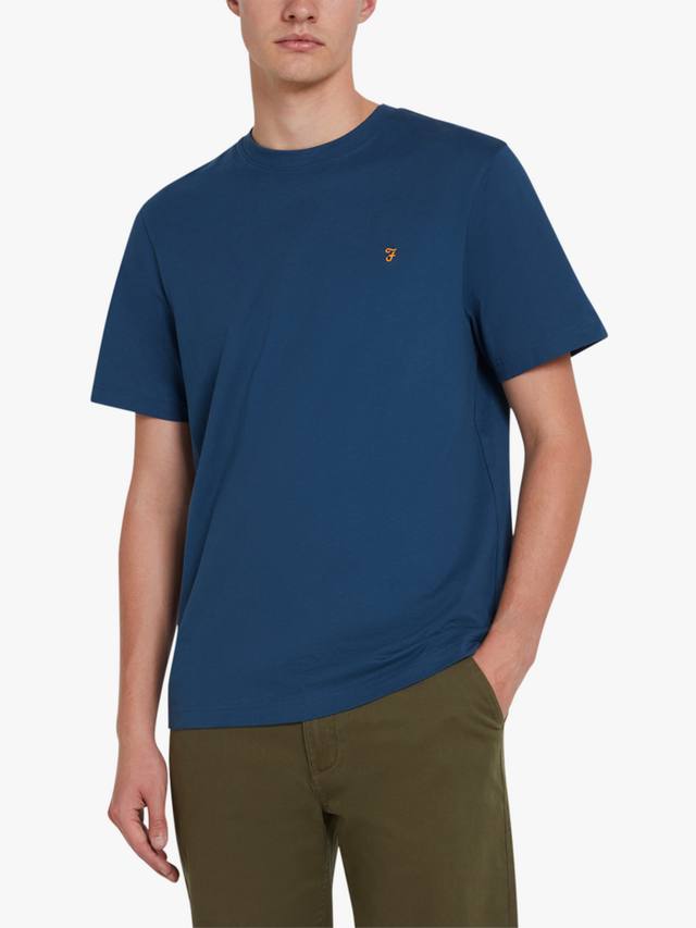 

Футболка из органического хлопка danny regular fit Farah, цвет Deep Blue