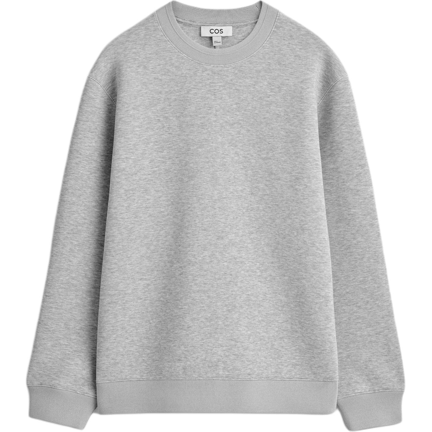 

COS Свитшот мужской светло-серый с круглым вырезом Moderate