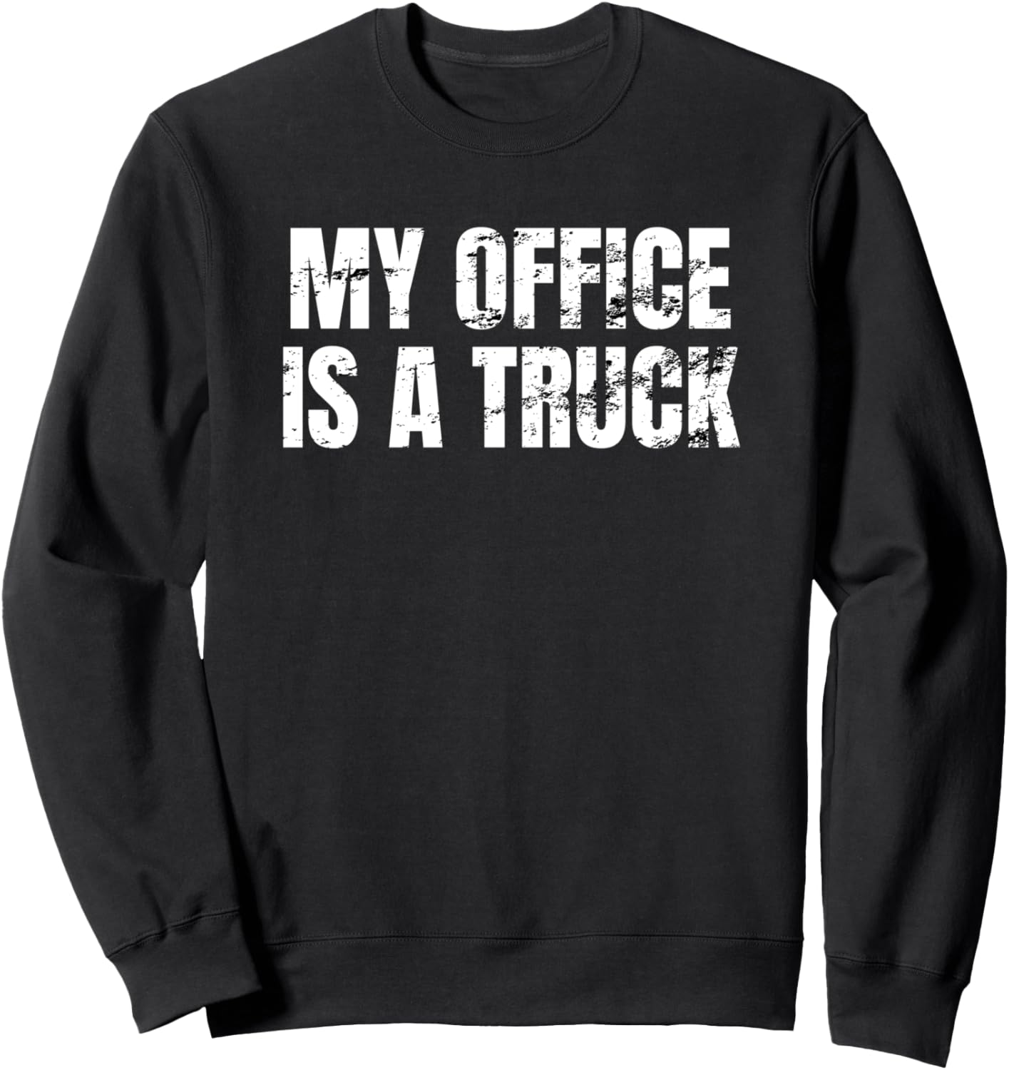 

Мой офис - это грузовик, дальнобойщик, забавная толстовка с приколом Four1Nine Truckers Official, черный