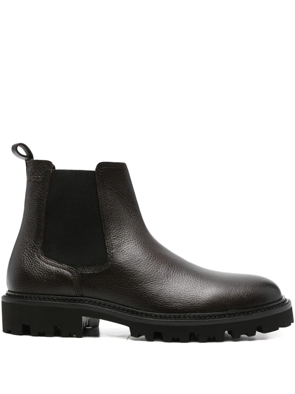 

Кожаные ботинки челси BOSS, коричневый