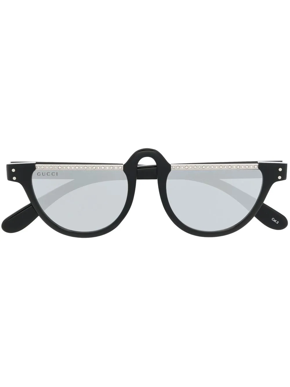 

Солнцезащитные очки, украшенные кристаллами Gucci Eyewear, черный