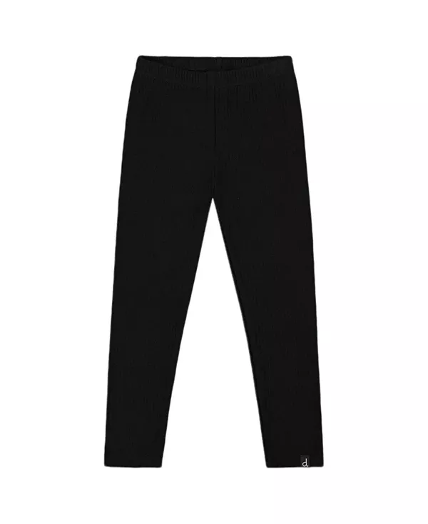 

Ребристые леггинсы для девочек - для детей постарше Deux Par Deux, черный