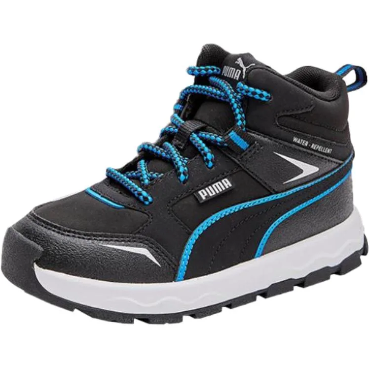 PUMA Детские кроссовки для бега mid top черно-синие с амортизацией, дышащие, легкие и устойчивые к истиранию