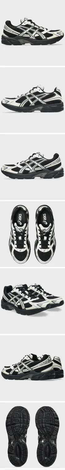Мужские беговые кроссовки Gel-1130 чёрно-кремовые от Asics — фото 2