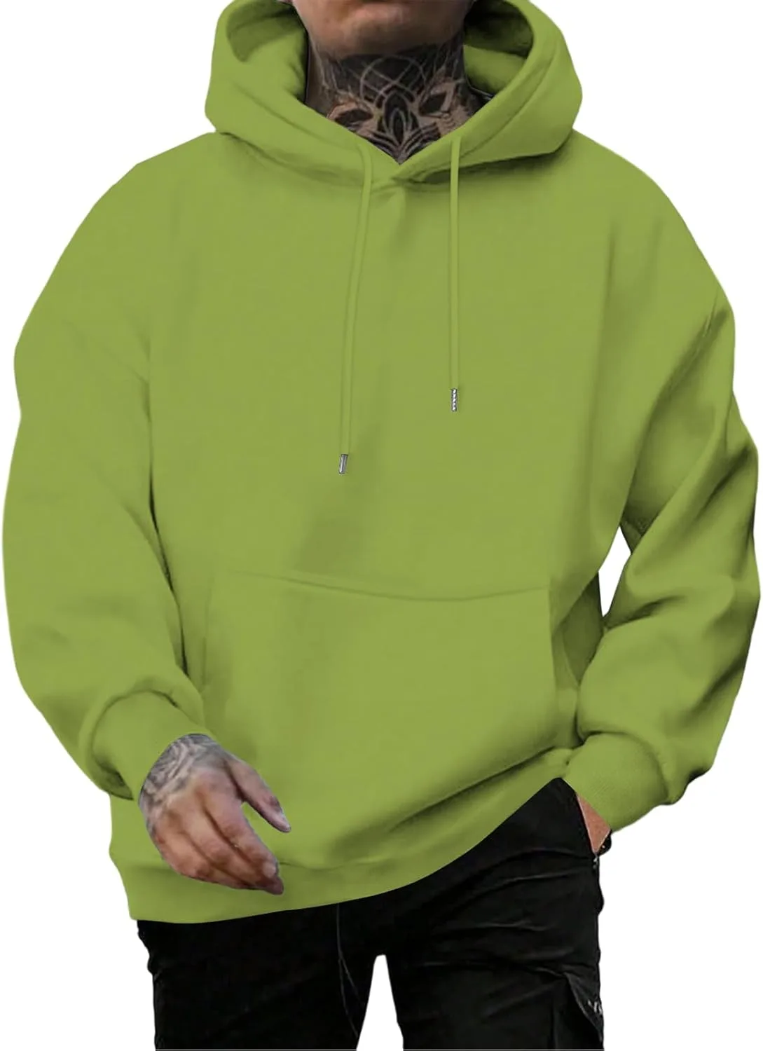 

Толстовка с капюшоном мужская, Casual, свободный крой, на молнии