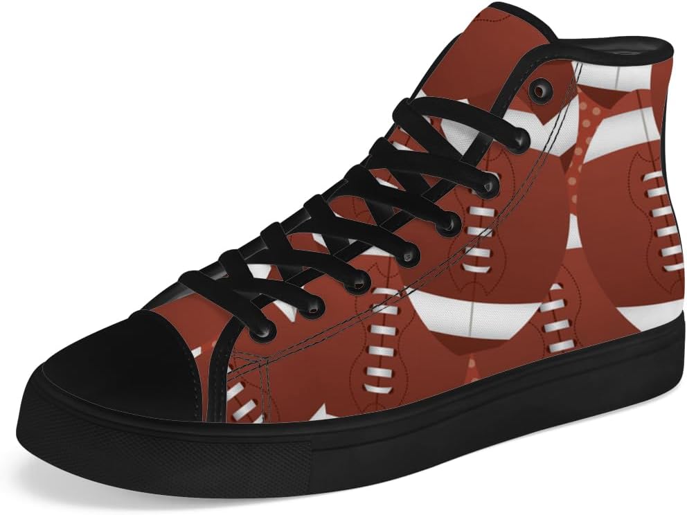 

Кеды на высокой подошве chebing с футбольным принтом для мужчин и женщин, высокие кроссовки на шнуровке, повседневная обувь, красный