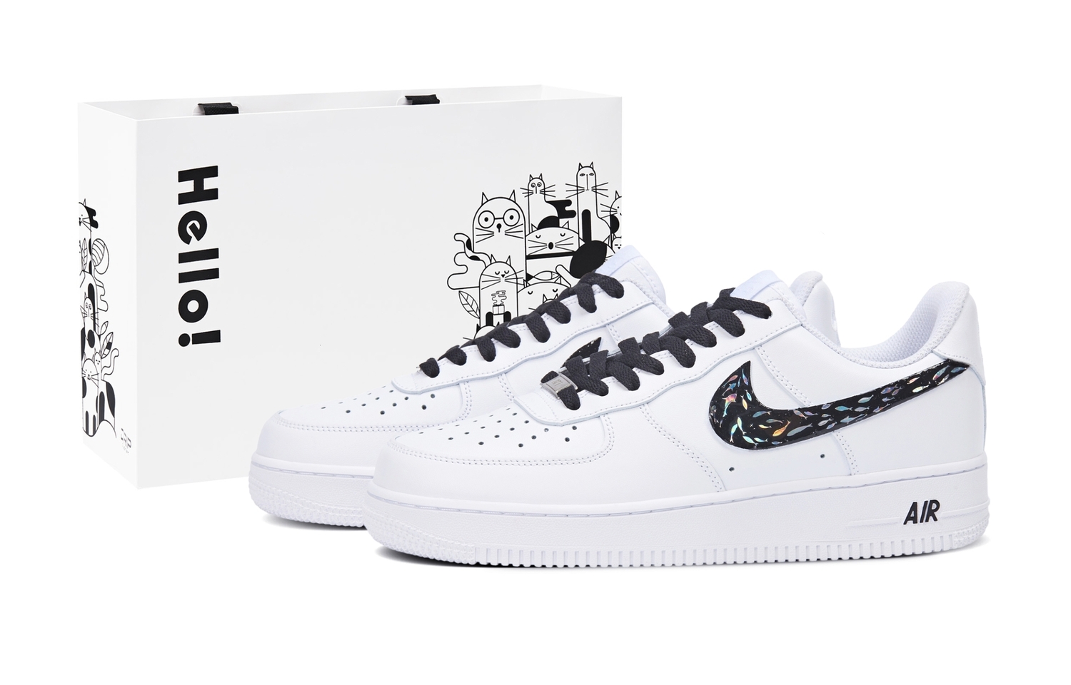 

Nike Кроссовки Air Force 1 устойчивые к истиранию низкие унисекс белые, цвет White