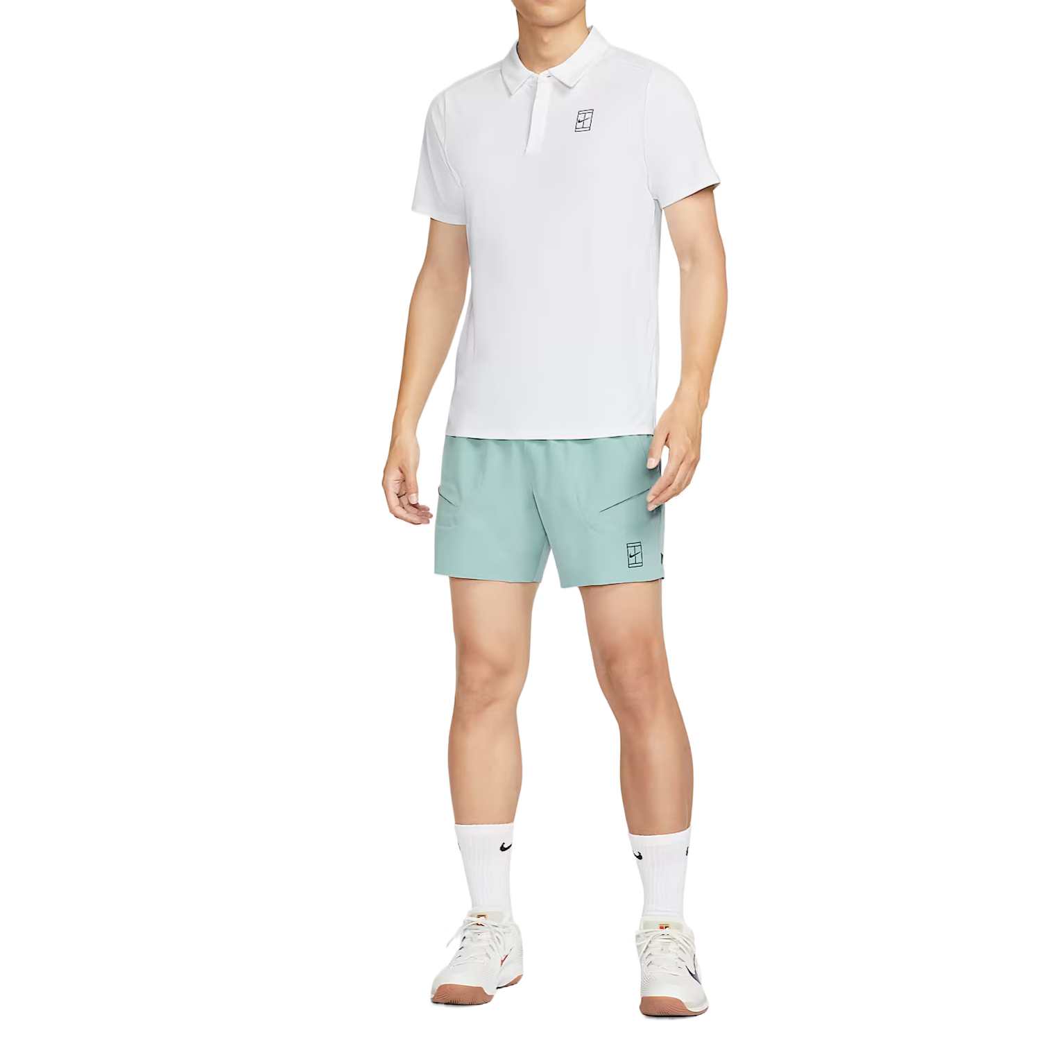 Спортивные шорты Court Advantage мужские Nike, серый — фото 4