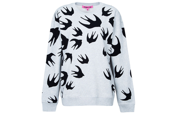 

Толстовка Loose Fit Knitwear Women's Light Gray McQ Alexander McQueen, светло-серый