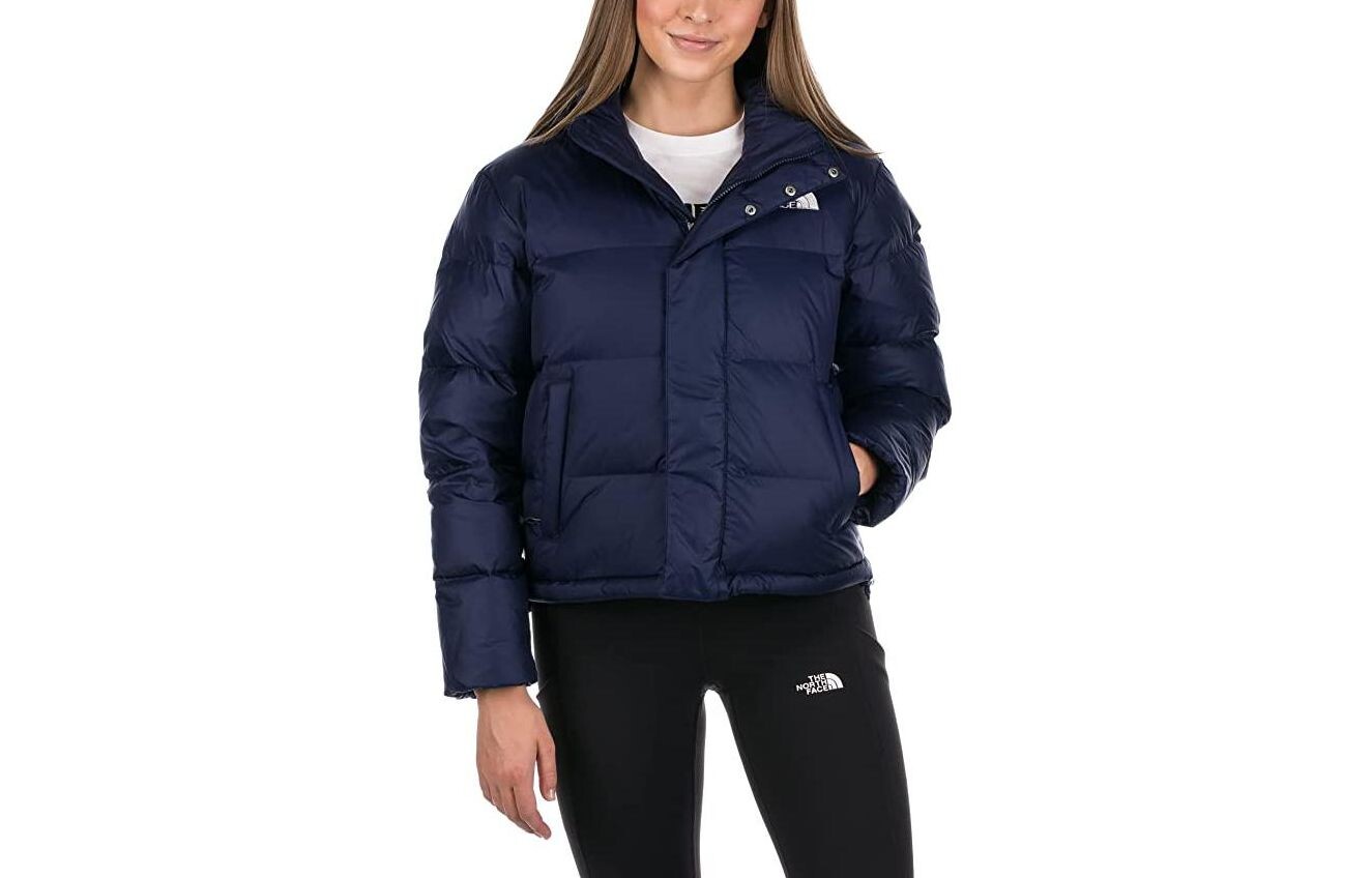 

Пуховик женский темно-синий The North Face
