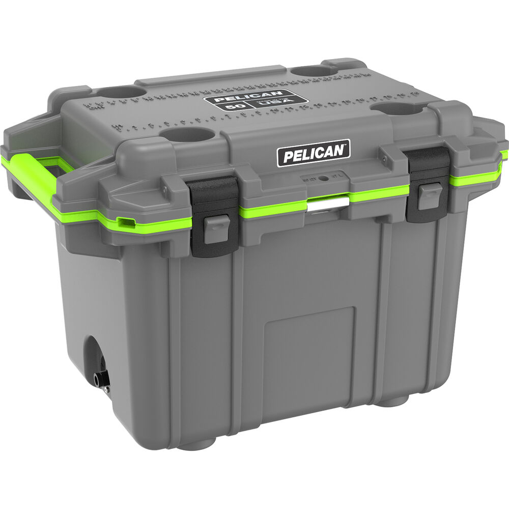 

Pelican 50QT Elite Cooler (темно-серый / зеленый)