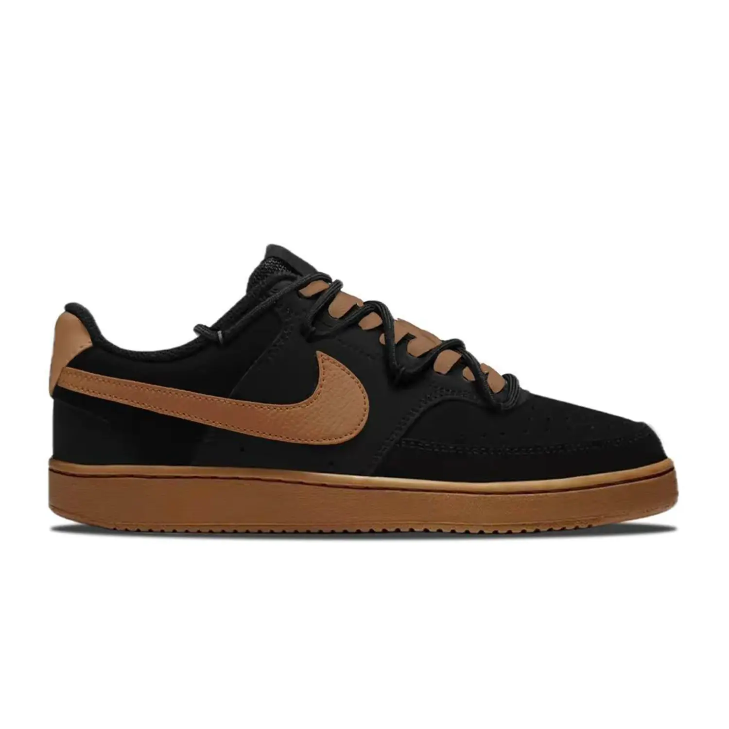 Nike Court Vision 1 Brown Ash устойчивые к истиранию низкие скейтборд кроссовки для мужчин black brown — фото 3