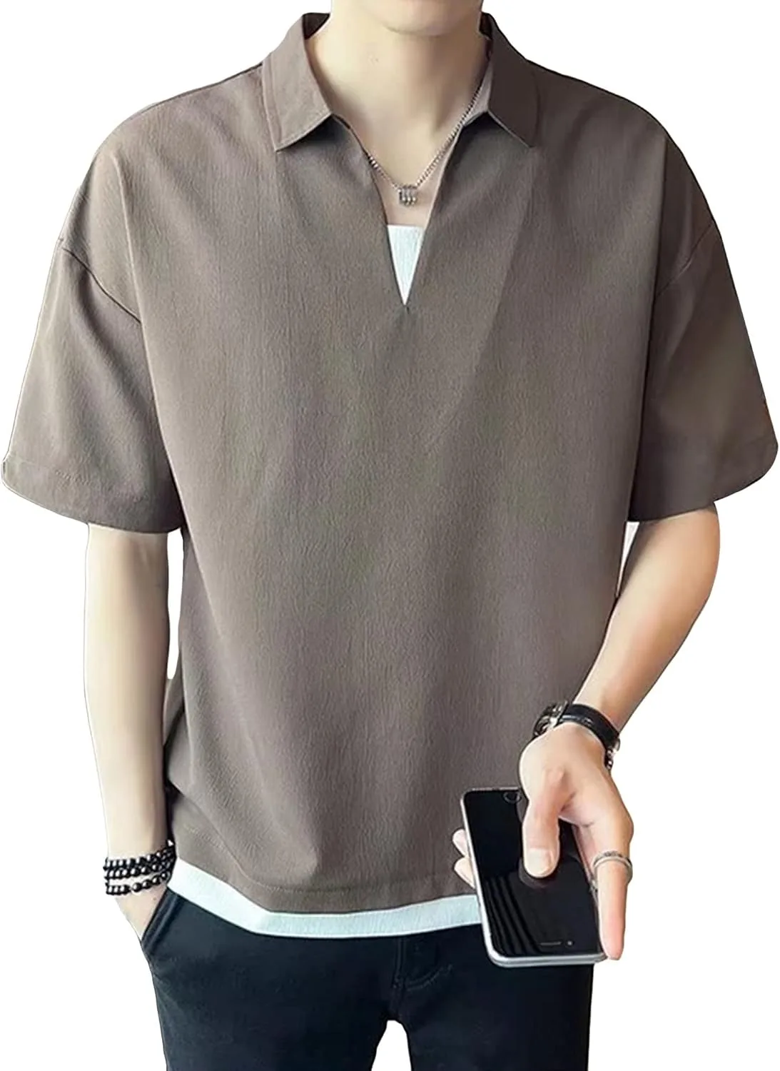 Мужская футболка для гольфа Pique Jersey, короткий рукав, Slim Fit