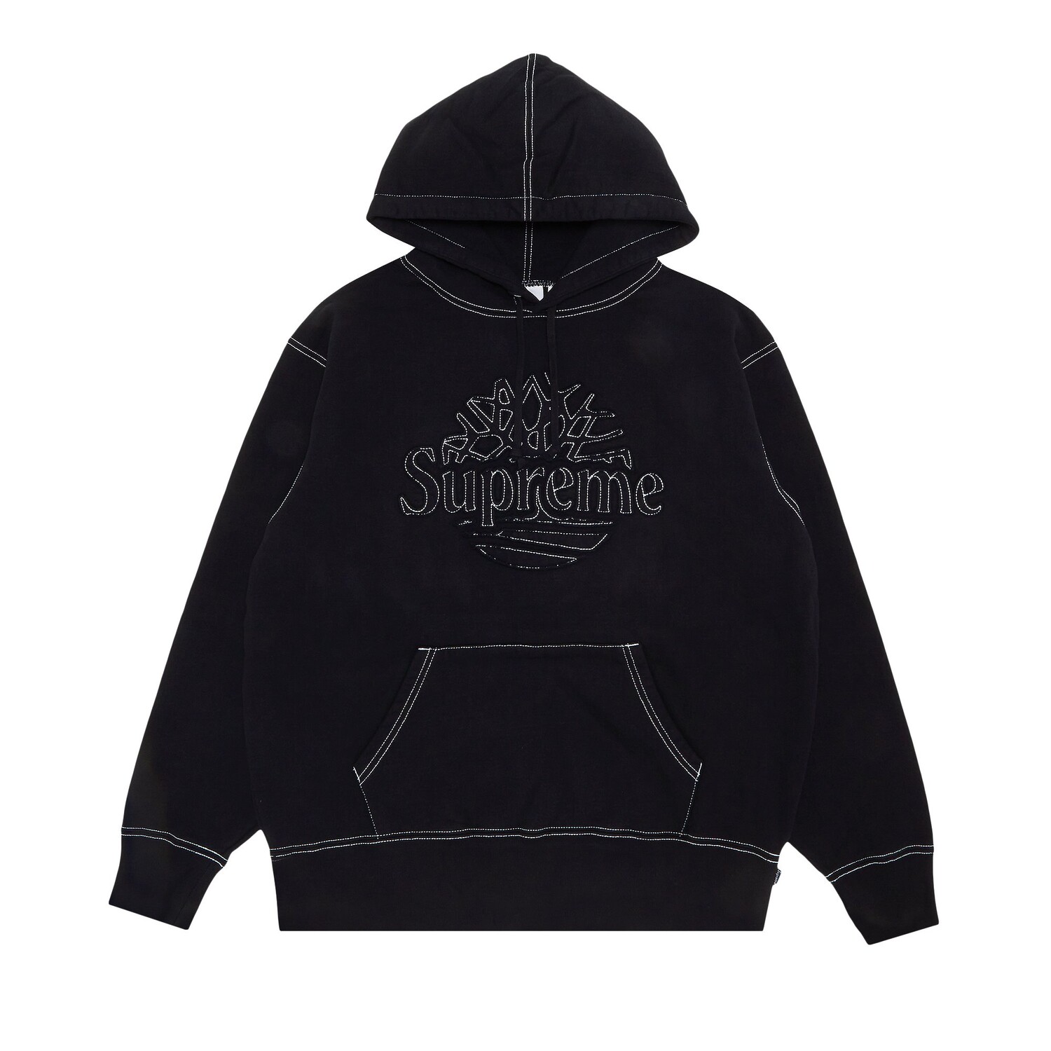 

Толстовка с капюшоном Supreme x Timberland, цвет Черный