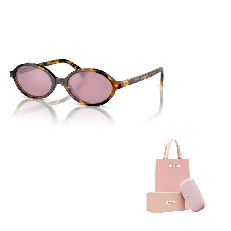 

MIU MIU Солнцезащитные очки овальной формы Eyewear Oval Frame, Tortoiseshell