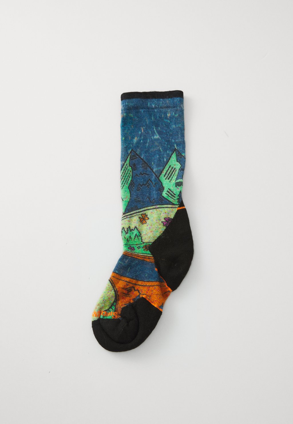 

Спортивные носки WOMENS TRAIL RUN TARGETED CUSHION MOUNTAIN PRINT CREW SOCKS Smartwool, синий